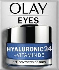 Olay Acu zonas gēls Olay Hyaluronic 24 B5 vitamīns 15 ml цена и информация | Сыворотки, кремы для век | 220.lv