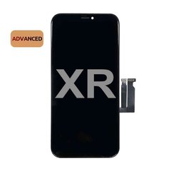 LCD Display NCC for Iphone XR Black Incell Metal Plate Advanced цена и информация | Запчасти для телефонов и инструменты для их ремонта | 220.lv