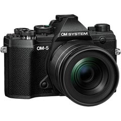 Olympus OM SISTĒMA OM-5 + M.ZUIKO DIGITAL ED 12-45mm F4 PRO (melns) cena un informācija | Digitālās fotokameras | 220.lv