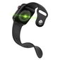 iWear G5 Alumīnija Sporta BT Zvana Viedais pulkstenis ar Sirds ritma & Asins skābekļa mērītāju + extra aproce Melna cena un informācija | Viedpulksteņi (smartwatch) | 220.lv