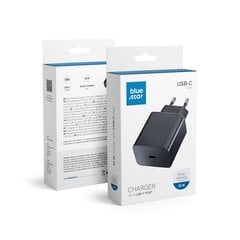 Universāls ceļojumu lādētājs Blue Star ar USB C ligzdu - 3A 25W ar PD un QC 4.0 funkciju цена и информация | Зарядные устройства для телефонов | 220.lv