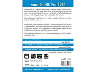 Фотобумага Fomei A4|20+5 PRO Pearl 265 г|м2 цена и информация | Прочие аксессуары для фотокамер | 220.lv