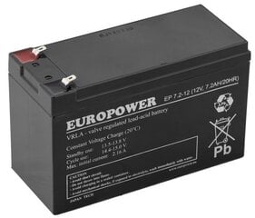 Akumulators AGM Europower EP sērijas 12V 7.2Ah cena un informācija | Lādētāji-akumulatori (Power bank) | 220.lv