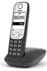 SIEMENS GIGASET A690 - DECT/GAP bezdrātový telefon, displejs, brīvroku ierīce, seznam 100 čísel, barva černá/ stříbrná cena un informācija | Auto turētāji | 220.lv