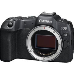 Canon EOS R8 + RF 24-105 mm f/4L IS USM + stiprinājuma adapteris EF-EOS R cena un informācija | Digitālās fotokameras | 220.lv