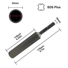 SDS-Plus zemes stieņa piedzinis, 16,67 mm cena un informācija | Barošanas avoti | 220.lv