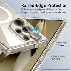 Чехол ESR Classic Hybrid Halolock с MagSafe для Samsung Galaxy S24 Ultra — прозрачный цена и информация | Чехлы для телефонов | 220.lv