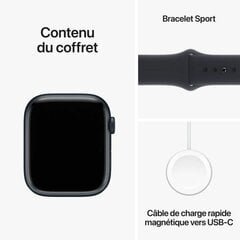 Viedpulkstenis Apple Series 9 Melns 45 mm S7193107 цена и информация | Смарт-часы (smartwatch) | 220.lv