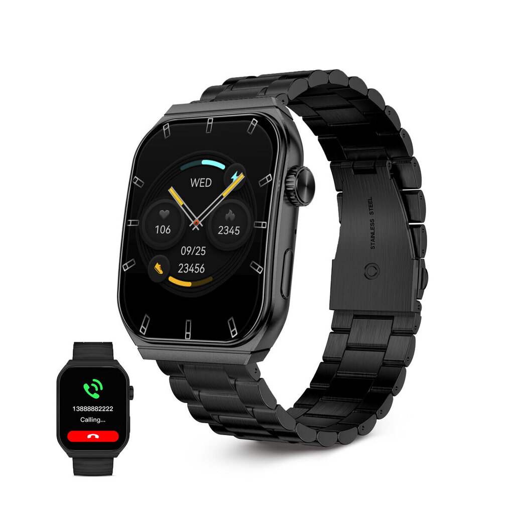 Viedpulkstenis KSIX Melns S7834632 цена и информация | Viedpulksteņi (smartwatch) | 220.lv