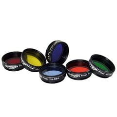 Filtri, Krāsu filtru komplekts 1,25 "(6 gab.), Omegon cena un informācija | Teleskopi un mikroskopi | 220.lv