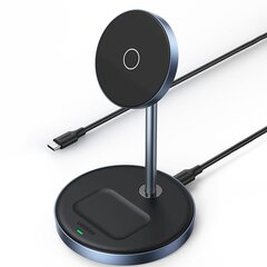 Зарядная станция, 2 в 1, Ugreen CD3171, 20 Вт, магнитная подставка Qi USB-C, черный цена и информация | Зарядные устройства Power bank | 220.lv