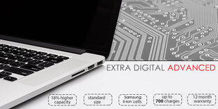 Аккумулятор для ноутбука LENOVO L19C3PD5, 4650mAh, Extra Digital Advanced цена и информация | Аккумуляторы для ноутбуков | 220.lv