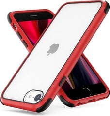 MobNano Ultra Hybrid caurspīdīgs korpuss iPhone 7/8/SE2020, sarkans cena un informācija | Telefonu vāciņi, maciņi | 220.lv