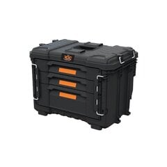 Instrumentu kaste ar 3 atvilktnēm ROC Pro Gear 3 Drawers Unit XL 56,5x37,5x41,3cm cena un informācija | Instrumentu kastes | 220.lv