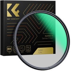 K&amp;F Concept Nano-X CPL cirkulārais polarizācijas filtrs - 67 mm cena un informācija | Filtri | 220.lv