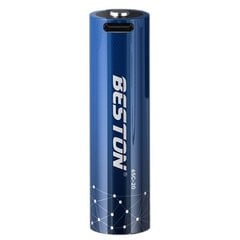 Rechargeable 18650 Battery with USB-C Port, 3.7V, 2000mAh, Li-Ion цена и информация | Зарядные устройства для элементов питания | 220.lv