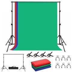 Photo Studio Background Support 2x2m, Backdrops RGB цена и информация | Прочие аксессуары для фотокамер | 220.lv