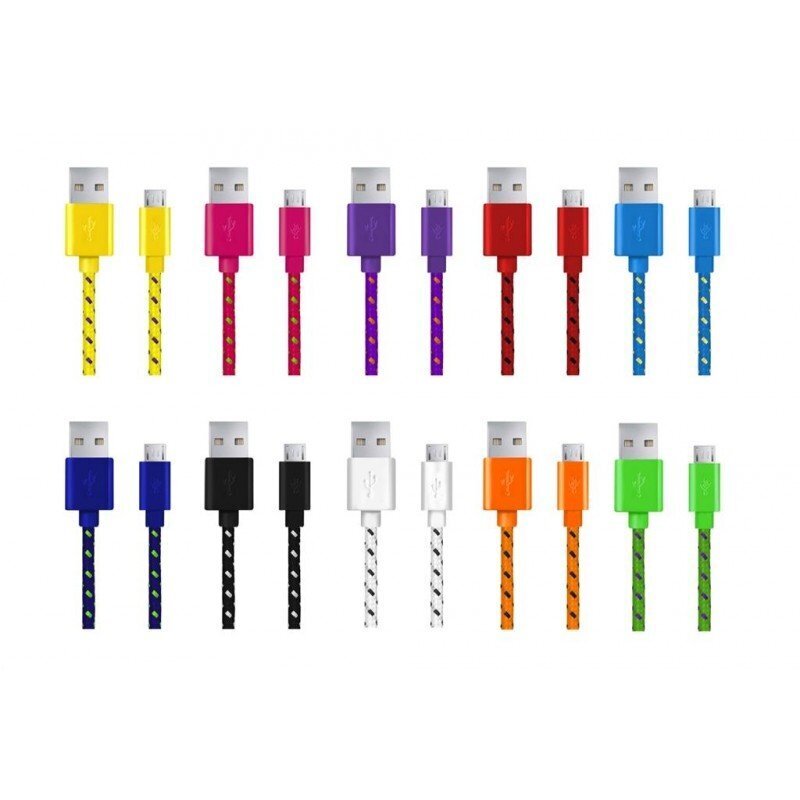 ESPERANZA EB181W cable MICRO USB 2.0 A-B M/M OPLOT 2.0 M - WHITE цена и информация | Savienotājkabeļi | 220.lv