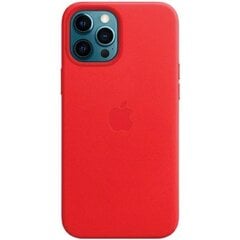 MHKJ3ZE|A Apple Leather Magsafe Cover for  iPhone 12 Pro Max Scarlet цена и информация | Чехлы для телефонов | 220.lv