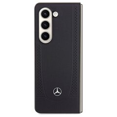 Mercedes MEHCZFD5ARMBK Z Fold5 F946 czarny|black hardcase Leather Urban цена и информация | Чехлы для телефонов | 220.lv