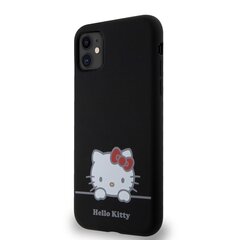 Hello Kitty Liquid Silicone Daydreaming Logo Case for iPhone 11 Black цена и информация | Чехлы для телефонов | 220.lv