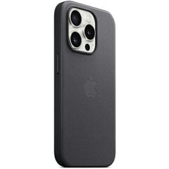 Тканевый чехол FineWoven с MagSafe для iPhone 15 Pro Max, черный цена и информация | Чехлы для телефонов | 220.lv