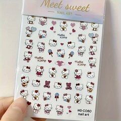 Nagu uzlīme Sanrio Hello Kitty Kuromi, 1 gab. cena un informācija | Nagu lakas, stiprinātāji | 220.lv
