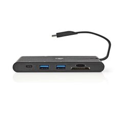 Док-станция Nedis 9-в-1 с адаптером USB-C цена и информация | Зарядные устройства для телефонов | 220.lv