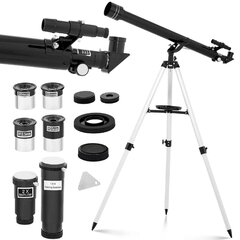 Астрономический телескоп с объективом-рефрактором, Uniprodo UNI_TELESCOPE_011, 900 мм., f/15 диаметр 60 мм. цена и информация | Бинокли | 220.lv