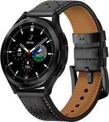 Ремешок для умных часов Leather SSamsung Galaxy Watch 4 / 5 / 5 Pro (40 / 42 / 44 / 45 / 46 мм) цена и информация | Аксессуары для смарт-часов и браслетов | 220.lv