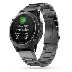 Tech-Protect ремешок для часов Stainless Garmin fenix 5/6/6 Pro/7, черный цена и информация | Аксессуары для смарт-часов и браслетов | 220.lv