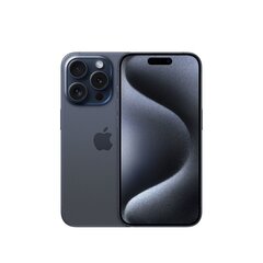 Apple iPhone 15 Pro 15,5 cm (6,1 collas) ar divām SIM kartēm iOS 17 5G C tipa USB 128 GB titāna, zils цена и информация | Мобильные телефоны | 220.lv