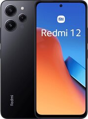 Xiaomi Redmi 12 4/128GB Midnight Black MZB0EB5EU цена и информация | Мобильные телефоны | 220.lv