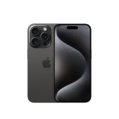 Apple iPhone 15 Pro 15,5 cm (6,1 collas) ar divām SIM kartēm iOS 17 5G C tipa USB 512 GB titāna, melns cena un informācija | Mobilie telefoni | 220.lv