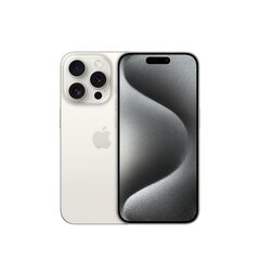 Apple iPhone 15 Pro 15,5 cm (6,1 collas) ar divām SIM kartēm iOS 17 5G C tipa USB 512 GB titāna, balts cena un informācija | Mobilie telefoni | 220.lv