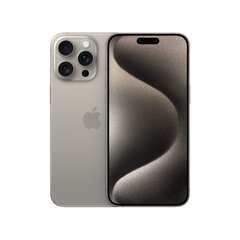 Apple iPhone 15 Pro Max 17 cm (6,7 collas) ar divām SIM kartēm iOS 17 5G C tipa USB 256 GB titāna cena un informācija | Mobilie telefoni | 220.lv