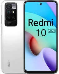 Xiaomi Redmi 10 4G 4/128GB MZB0A6QEU White cena un informācija | Mobilie telefoni | 220.lv