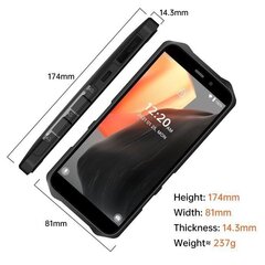 Oukitel WP12 Pro 4/64GB, Black cena un informācija | Mobilie telefoni | 220.lv