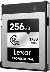 Карта памяти Lexar CFexpress 256GB Professional R1750/W1000 цена и информация | Карты памяти для мобильных телефонов | 220.lv