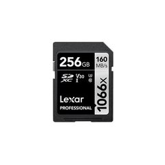 Карта памяти Lexar Professional 1066x SDXC UHS-I SDXC, 256 ГБ, Silver, Class 10, U3, V30, 120 МБ цена и информация | Карты памяти для мобильных телефонов | 220.lv