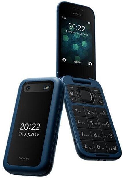 Nokia 2660 Flip 4G 1GF011GPG1A02 Blue цена и информация | Mobilie telefoni | 220.lv