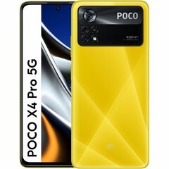 POCO X4 Pro 5G Dual SIM 8/256GB Yellow MZB0AYXEU цена и информация | Мобильные телефоны | 220.lv