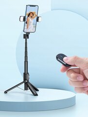 Mcdodo Double Shot selfie stick tripod bluetooth tripod white цена и информация | Аксессуары для видеокамер | 220.lv