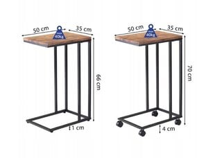 Kafijas sānu galdiņš cena un informācija | Žurnālgaldiņi | 220.lv