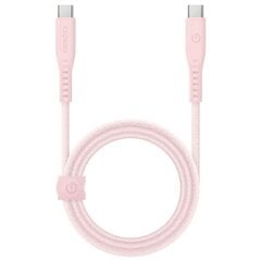 Кабель ENERGEA Flow USB-C - USB-C 1,5 м, розовый 240 Вт 5A PD Fast Charge цена и информация | Кабели для телефонов | 220.lv