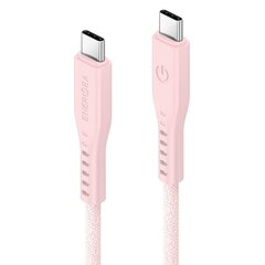 Кабель ENERGEA Flow USB-C - USB-C 1,5 м, розовый 240 Вт 5A PD Fast Charge цена и информация | Кабели для телефонов | 220.lv