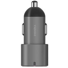 ENERGEA ład. sam. 2xUSB-C PD-PPS 66W stalowy|gunmetal Alu Drive D60 цена и информация | Зарядные устройства для телефонов | 220.lv