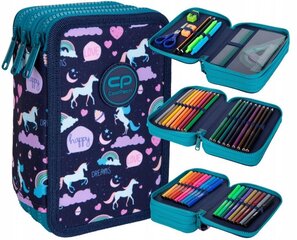 Trīs nodalījumu skolas penālis CoolPack Jumper 3 Unicorn цена и информация | Пеналы | 220.lv