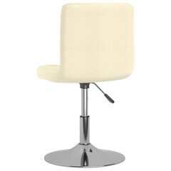 3087460 Swivel Dining Chairs 6 pcs Cream Fabric (334211×3) cena un informācija | Virtuves un ēdamistabas krēsli | 220.lv