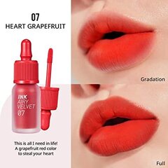 Peripera INK AIRY VELVET 007 Heart Greipfruit cena un informācija | Lūpu krāsas, balzāmi, spīdumi, vazelīns | 220.lv